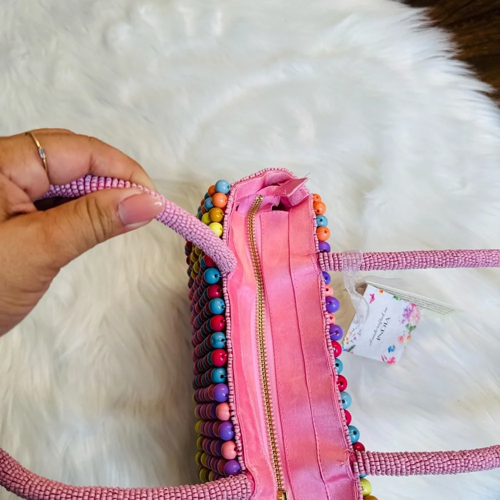 T.J.Maxx Multicolor Beaded Shoulder Bag - Picture 3 of 4